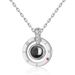 Women's Jewelry Ferris Wheel Original Design Love Memory Necklace One Hundred Languages I Love You Projection Stone Advanced Valentine's Day_ipsvogv.com