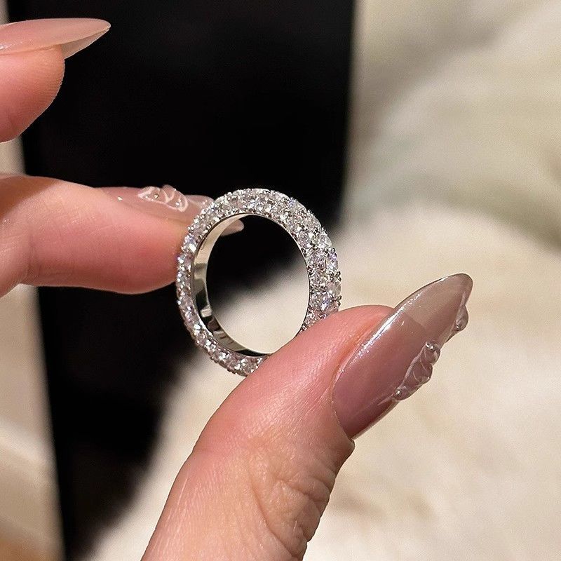 Sparkling Galaxy Women's Niche Design, Zircon Full Diamond Index Finger Ring, Light Luxury, Fashionable, Exquisite, High_ipsvogv.com