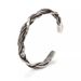 New Thai silver thailand handhammered silver filigree braided bracelet men's personality vintage open bracelet bracelet_ipsvogv.com