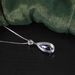 Water Drop Pear Shaped Gemstone Pendant S925 Sterling Silver Inlaid With Colored Crystal Necklace Fashion Necklace Pendant_ipsvogv.com