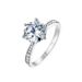 Pigeon Egg Brilliant Moissanite Ring Female S925 Silver Six Claw Inlaid Moissanite Diamond Ring Engagement Proposal Ring_ipsvogv.com