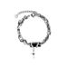 goth Black Diamond Star Wrap Bracelet Men's Minimalist Cool Ins Style Titanium Steel High-end Simple Wind Hand Jewelry_ipsvogv.com