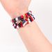 Five Pointed Star Handmade Patriotic Star Beaded Bracelet Set – Natural Stone American Flag Pendant Adjustable Independence Day Jewelry_ipsvogv.com