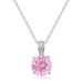 Millennium Rose Cut 3A Zirconium Pendant Necklace Female S925 Silver Super Flash Colored Gem Clavicle Chain Light Luxury Fashion_ipsvogv.com
