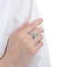 Women’s Jewelry Set Fashion Spot Trend Ins Light Luxury Style Square Diamond Zircon CZ Ring Opening Adjustable Wide Face Hand Jewelry_ipsvogv.com