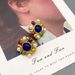 New Vintage colored glazed enamel pearl earrings with a fashionable and high-end feel_ipsvogv.com