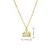 DIY Lollipop Crown Pendant Necklace - Micro Inlaid Zirconia Drawing Board Charm, Copper Plated Jewelry Making Kit For Craft Lovers_ipsvogv.com