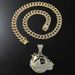 Personalized Creative New Product Full Diamond Animal Pendant Necklace Hip Hop Cool and Dominant Neckchain Jewelry_ipsvogv.com