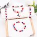 Handmade Patriotic Beaded Bracelet Set With Natural Stone Stars For Men And Women - Perfect For Independence Day Celebrations Bracelet Set_ipsvogv.com