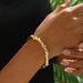 Geometric style women's bracelet, niche personality, pearl inlaid with adjustable opening, high-end feel bracelet_ipsvogv.com