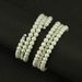 Korean version of fashionable versatile personalized diamond inlaid pearl three-layer spiral wide bracelet and bracelet,_ipsvogv.com