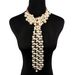 Exaggerated necklace, ethnic style pearl, multi-layer tassel necklace accessories 9020_ipsvogv.com