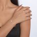 B1 Simple Internet Celebrity Girl Fashion Handmade French Niche Claw Chain Water Diamond Charm Integrated Bracelet Ring_ipsvogv.com