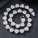 New 15mm Heart Cuban Chain Personality Creative Fashion Alloy Rhinestone Hip Hop Jewelry Special_ipsvogv.com