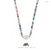 Bohemian Style Colorful Natural Stone Bead With Pearl Beads, Niche Temperament, Design Sense, New Dopamine Necklace_ipsvogv.com