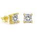 Unisex popular street hip hop earrings quadrilateral micro inlaid zircon earrings men's earrings_ipsvogv.com