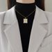 Pearl 【 】 Cross Light Luxury Charm Gorgeous Full Diamond Necklace Women's Versatile Clavicle Titanium Steel Chain 【 】_ipsvogv.com