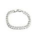 Trendy S Pure Silver 8MM Hexagon Bracelet Personality Hip-Hop Men's Cuban Chain Jewelry_ipsvogv.com