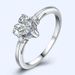 Heart-Shaped Moissanite Ring - 8 Hearts & 8 Arrows White Gold Plated Women's Jewelry_ipsvogv.com