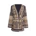 Women's autumn fashion V-neck long-sleeved thickened mid-length suit jacket_ipsvogv.com