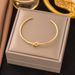 Cold Wind Knot Opening Stainless Steel Bracelet With Fashionable Personality, Versatile And Minimalist Design Sense_ipsvogv.com