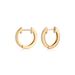 Fashion geometric copper plated real gold circle simple and exquisite ins style daily versatile female accessories_ipsvogv.com