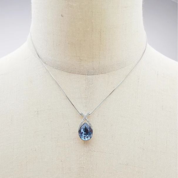 Full Body S Pure Silver Austrian Crystal Women's Necklace Pendant_ipsvogv.com