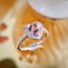 New Pink Diamond Fashion Alloy Inlaid Love Zircon For Women's Engagement Ring_ipsvogv.com