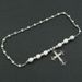 Sweet Cool Style Cross Pendant Pearl Diamond Splice Necklace Women Wear Collar Chain Neckchain_ipsvogv.com