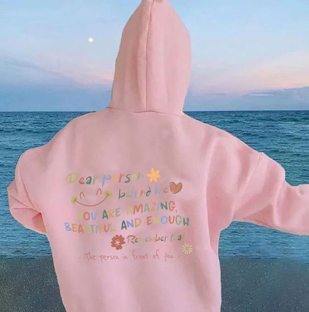 Women's Clothing Dear Person Behind Me hooded sweatshirt, motivational gift, mental health shirt_ipsvogv.com