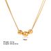 Double Layered With Transfer Beads, Titanium Steel Necklace For Women's Fashion And Versatile Design Without Fading_ipsvogv.com