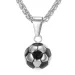 Fashion Summer Fashion Sports Football Stainless Steel Chain Boy's Men Necklace Jewelry Accessories for Creative Gift_ipsvogv.com