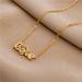 New 520 Dynamic Titanium Steel Necklace Women's Fashion Valentine's Day Love Letter Pendant Heartbeat Collar Chain_ipsvogv.com