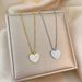 【 Full Body Titanium Steel 】 Light Luxury Heart, Extremely Simple Wind Furnace, Real Gold Necklace, Women's Instagram,_ipsvogv.com