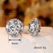 Cao Shi's High-end Fashionable Round Luxurious Zircon Crystal Earrings Women. They Are Versatile And Suitable For Women_ipsvogv.com