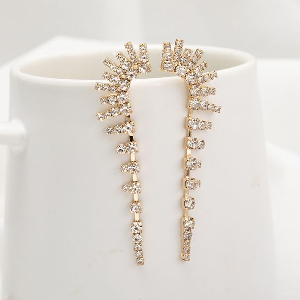 Seahorse shape star rhinestone tassel earrings butterfly big Drop earrings_ipsvogv.com