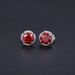 New Flower 0.5ct Colored Moissanite Earrings With Certificate Red Champagne S925 Sterling Silver Gold Plated Earrings_ipsvogv.com