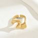 Ins small fragrant style simple sweet food finger electroplated opening adjustable niche design versatile ring_ipsvogv.com