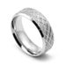 Men's Jewelry Fashion Double Bevel Frosted Silver Ring Men's Popular Hand Jewelry Titanium Steel Jewelry_ipsvogv.com