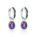 Thorn Buds Personalized Design Earrings S925 Sterling Silver Inlaid With Natural Colored Gemstones Amethyst Moonstone Earrings_ipsvogv.com