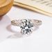 Sterling Silver S925 Moissanite Ring Oval Pigeon Egg 3 Carat Diamond Ring_ipsvogv.com