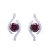 Soft Natural Topaz Earrings New Garnet S925 Sterling Silver Inlaid Colored Gemstone Earrings Female Vibrato_ipsvogv.com