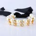 Fashion Jewelry Korean Style Pearl Inlaid Diamond Ribbon Necklace Short Women's Accessory_ipsvogv.com
