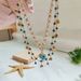 2024 new explosive blue love shell double layer wear girl princess gold high-grade necklace_ipsvogv.com