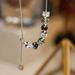 new Autumn 2024 And ! Winter Versatile Zircon Necklace For Women's Fashion, Light Luxury Design, Adjustable Tassel Sweater Fashion, Design,_ipsvogv.com