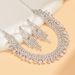 Jewelry Wholesale Luxury Elegant Dinner Party Women's Crystal Stone Hollow Necklace Earrings_ipsvogv.com
