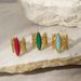 Women’s Jewelry Set Fashion Retro Natural Stone Ring Female Versatile Simple High End Hand Jewelry Stainless Steel Gold Plated Open Ring_ipsvogv.com