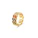 Fashion New Bohemian Cuban Chain Zircon Titanium Steel Ring Jewelry For Women_ipsvogv.com