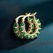 Cao Shi's Fashion Ins Style for Women French Full Set Zircon Lace with U-shaped Earrings_ipsvogv.com