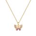 Threaded 【 】 Sky Butterfly Light Luxury Charm Gorgeous Full Diamond Necklace Women's Versatile Clavicle Titanium Steel 【 】_ipsvogv.com